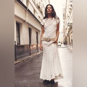 Free People Cypress White Maxi Dress